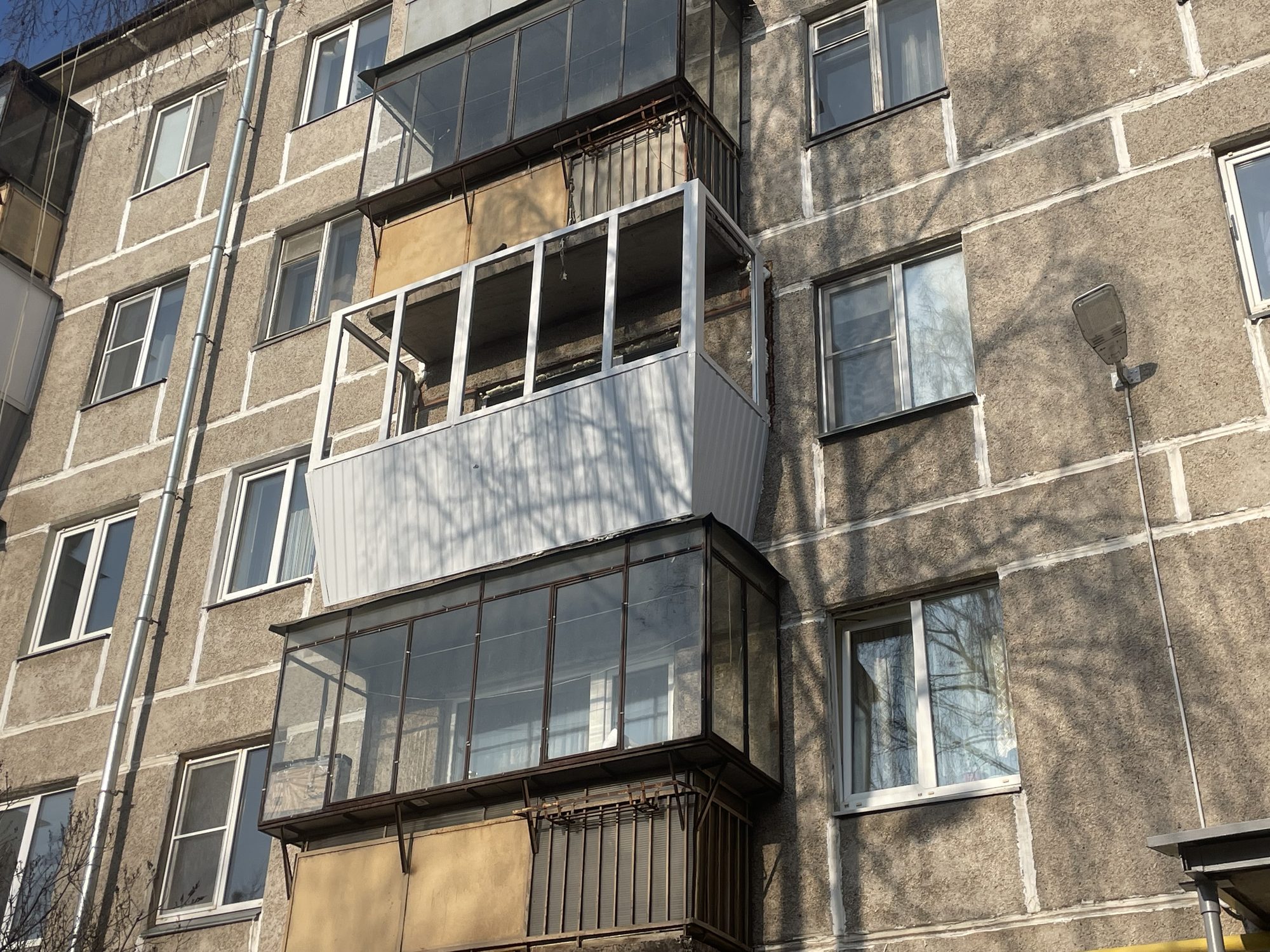 Вынос пола и усиление парапета