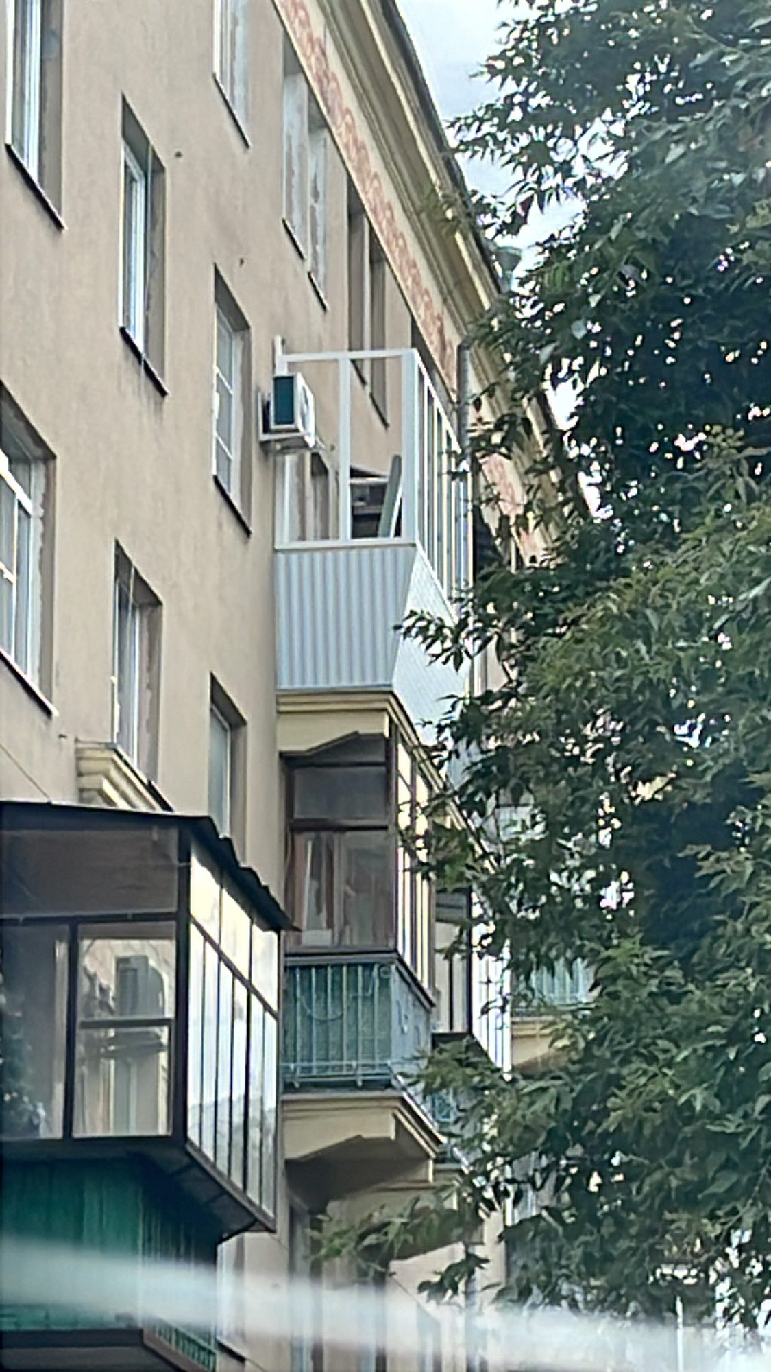 Вынос пола и усиление парапета